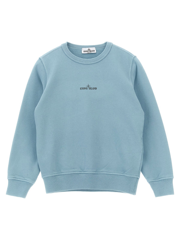 Stone Island Junior Front And Back Print Sweatshirt