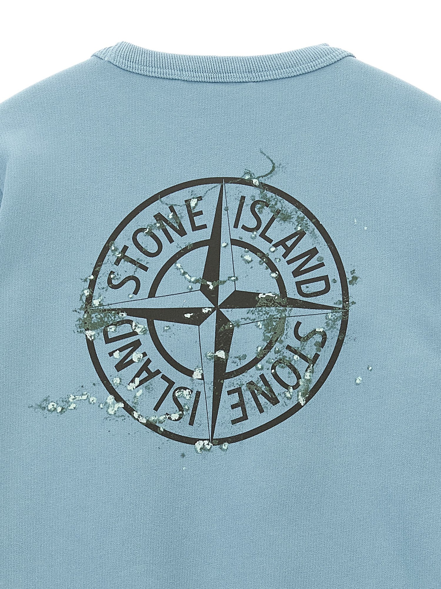 Stone Island Junior Front And Back Print Sweatshirt