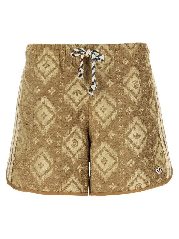 Adidas Originals Clot Bermuda Shorts By Edison Chen For Men Recycled Polyester Heritage Jacquard Versatile Summer Wear