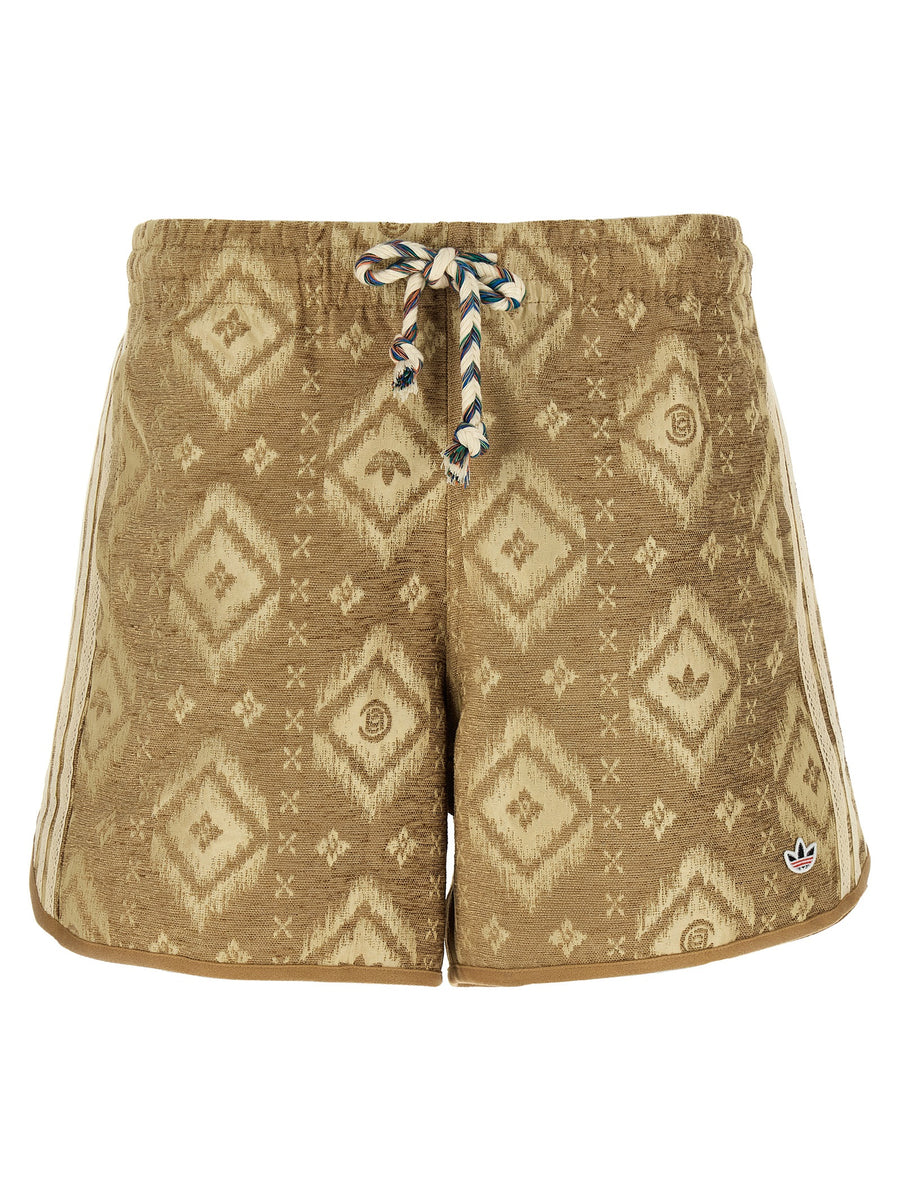 Adidas Originals Clot Bermuda Shorts By Edison Chen For Men Recycled Polyester Heritage Jacquard Versatile Summer Wear