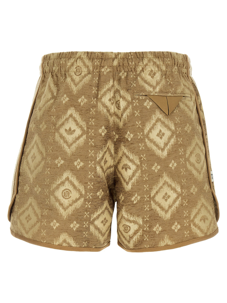 Adidas Originals Clot Bermuda Shorts By Edison Chen For Men Recycled Polyester Heritage Jacquard Versatile Summer Wear