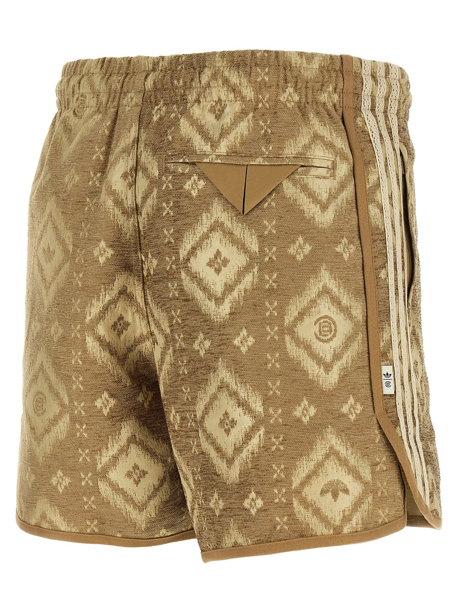 Adidas Originals Clot Bermuda Shorts By Edison Chen For Men Recycled Polyester Heritage Jacquard Versatile Summer Wear