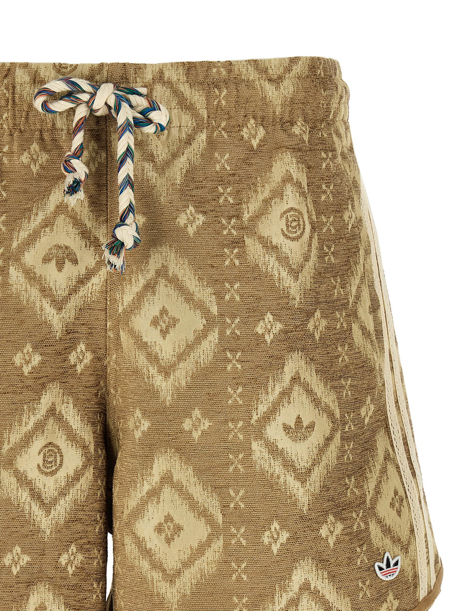 Adidas Originals Clot Bermuda Shorts By Edison Chen For Men Recycled Polyester Heritage Jacquard Versatile Summer Wear