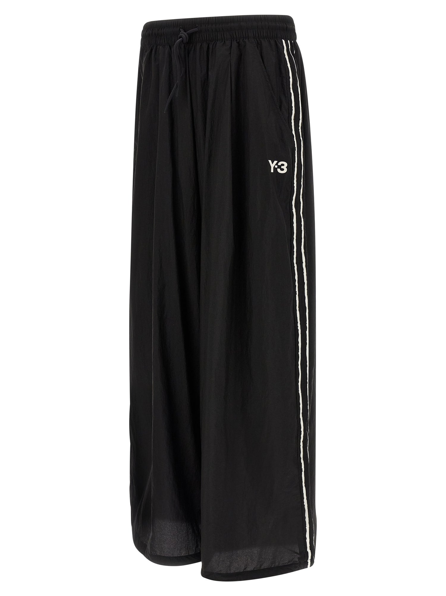 Y-3 Raw Edge 3 Stripe Wide Joggers