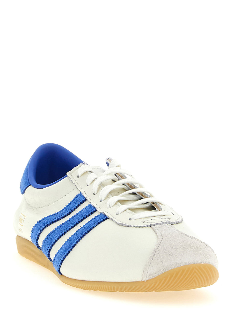 Adidas Originals Paris Sneakers Unisex Premium Calfskin Leather Blue With Suede Accents And Embossed Logos