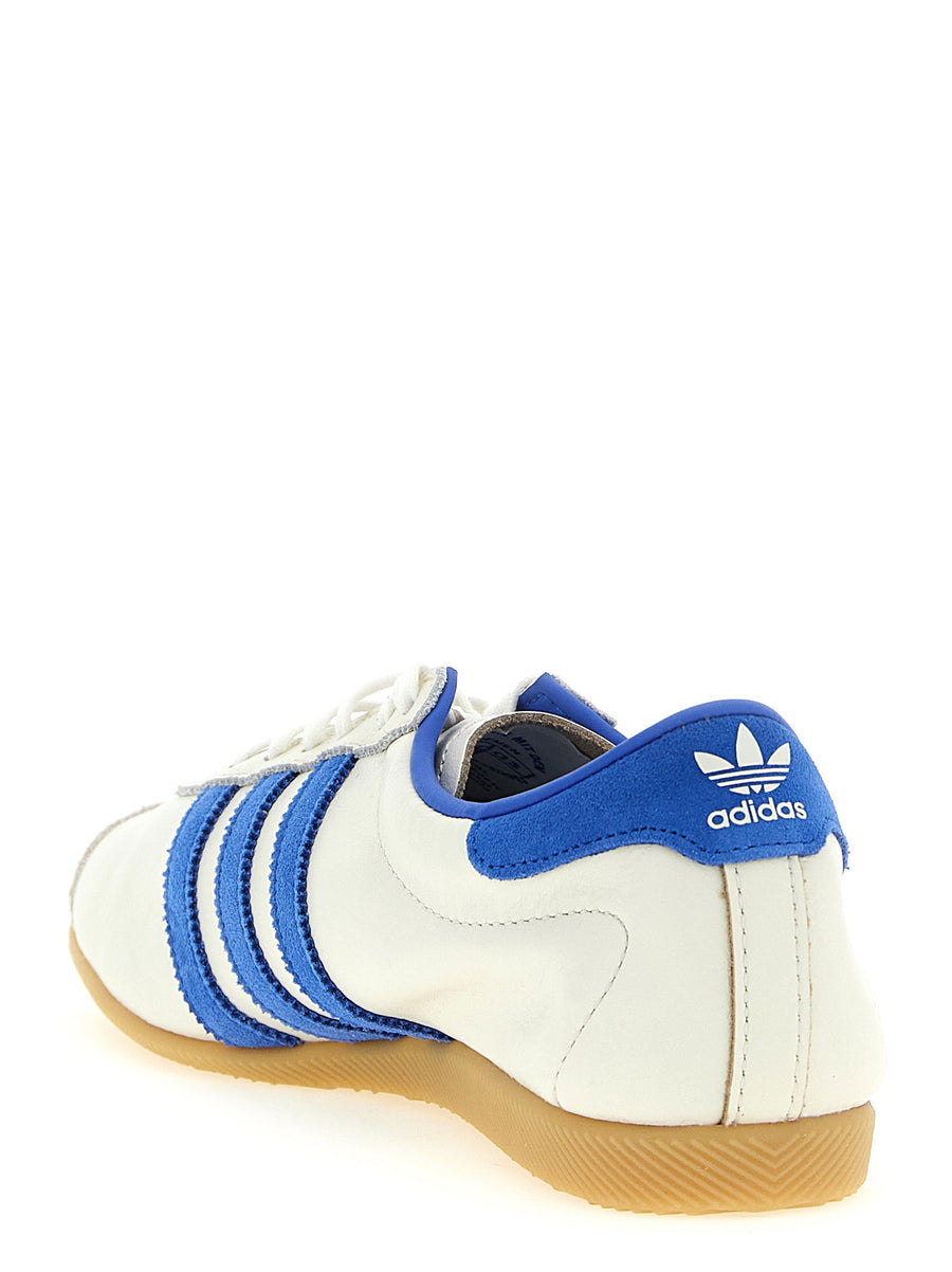 Adidas Originals Paris Sneakers Unisex Premium Calfskin Leather Blue With Suede Accents And Embossed Logos