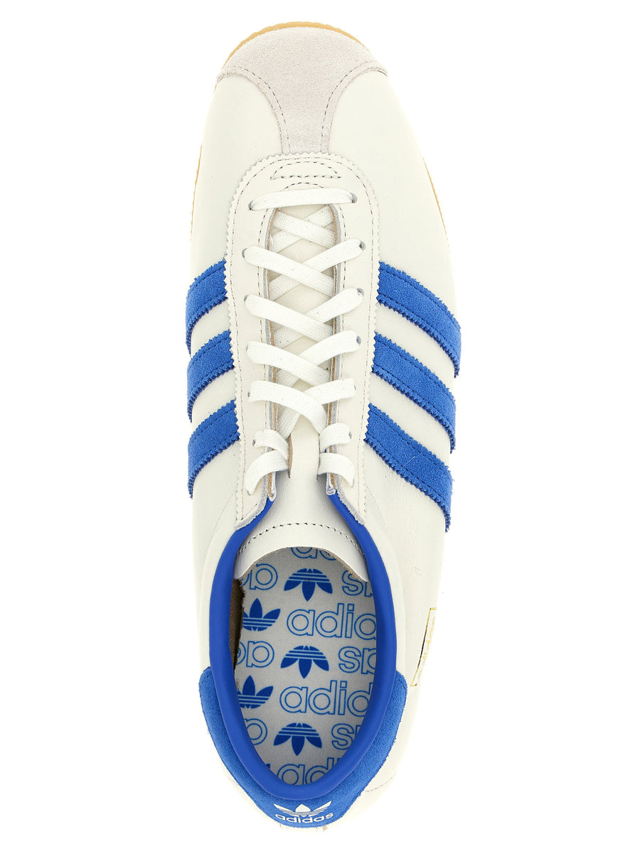 Adidas Originals Paris Sneakers Unisex Premium Calfskin Leather Blue With Suede Accents And Embossed Logos