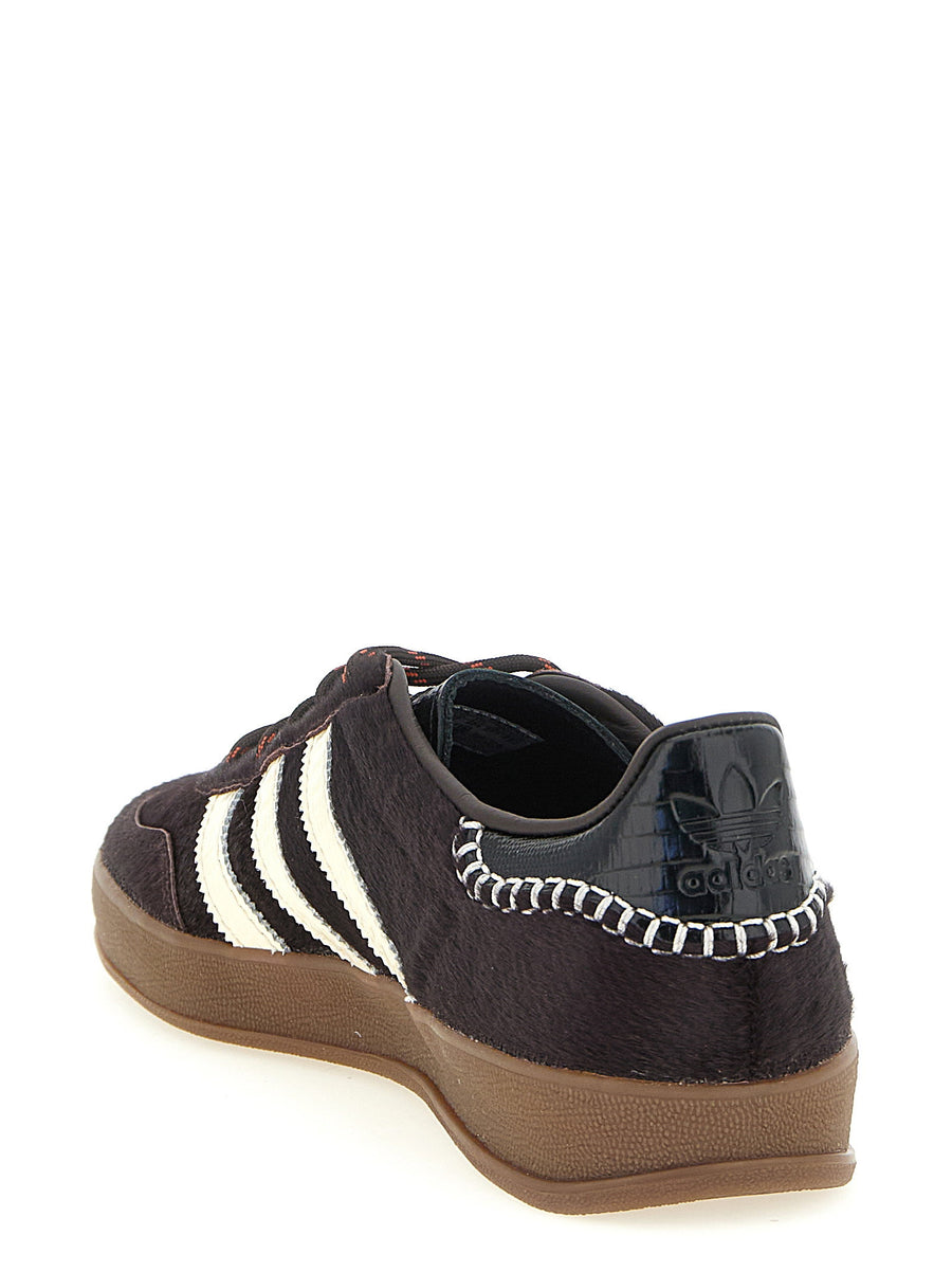 Adidas Originals Gazelle Pony Sneakers By Wales Bonner Brown Pony Hair