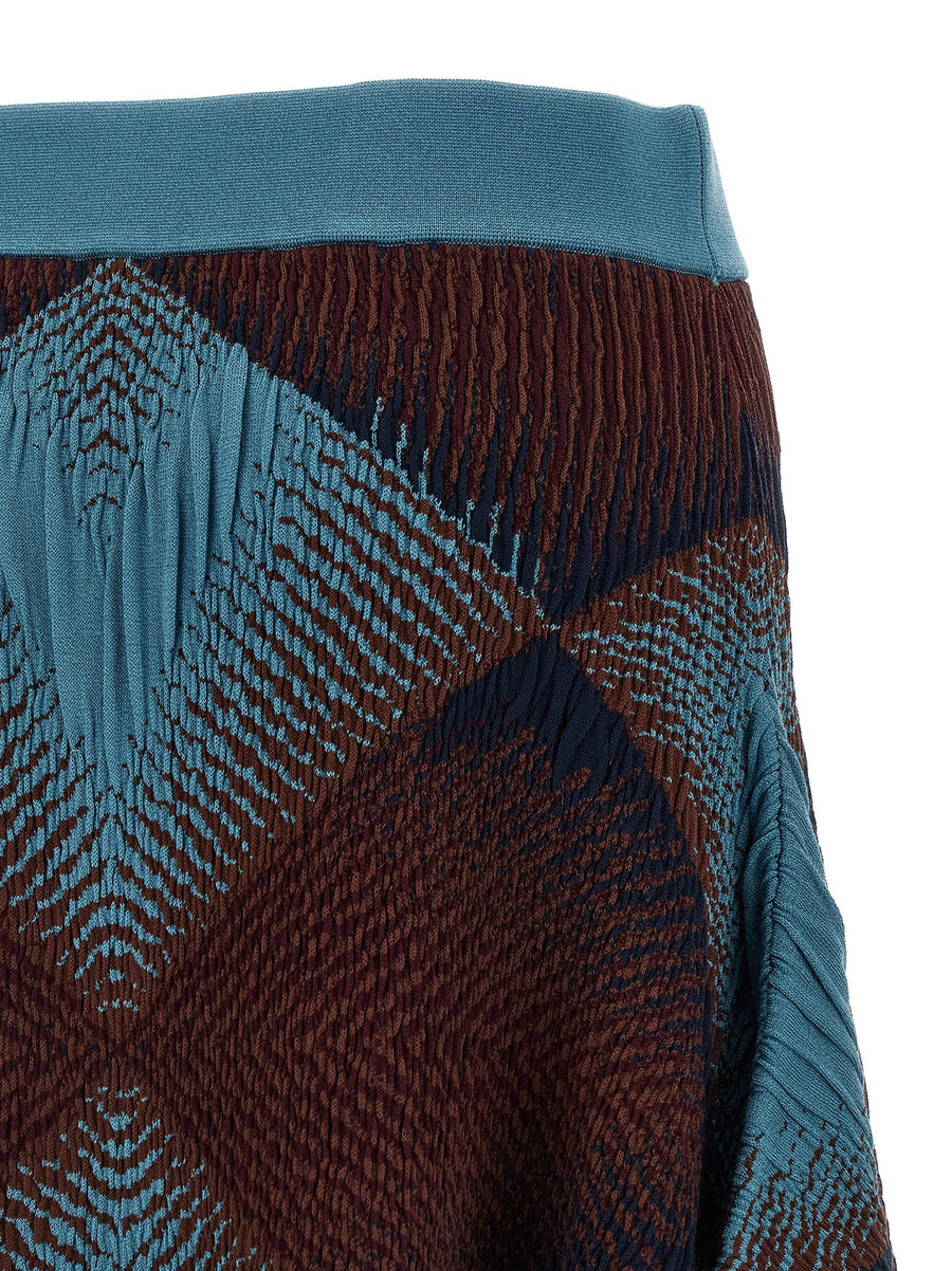 Kiko Kostadinov Ikat Argyle Skirt