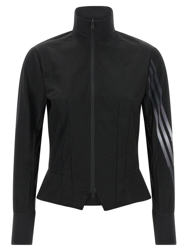 Y-3 Gradient 3 Stripes Sweatshirt Luxe Lightweight Twill With Sculpted Hem For Women