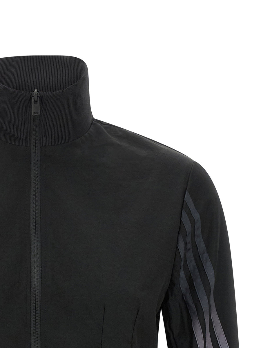 Y-3 Gradient 3 Stripes Sweatshirt Luxe Lightweight Twill With Sculpted Hem For Women