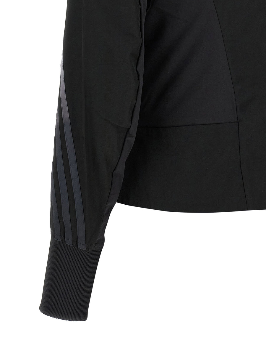 Y-3 Gradient 3 Stripes Sweatshirt Luxe Lightweight Twill With Sculpted Hem For Women