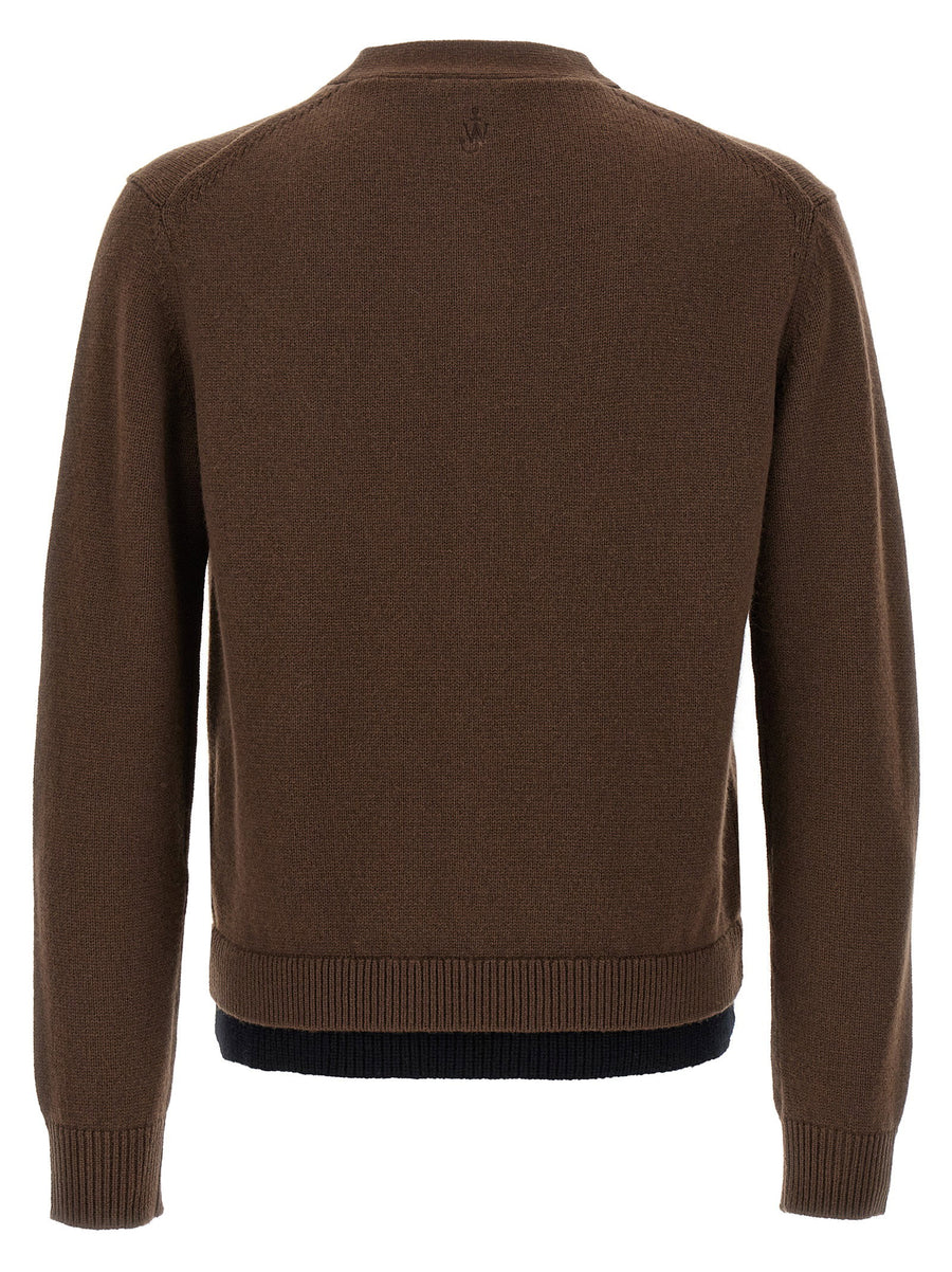 J.w.anderson Contrast Layered Cardigan