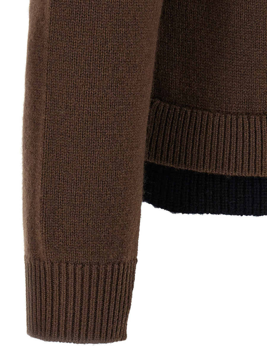 J.w.anderson Contrast Layered Cardigan