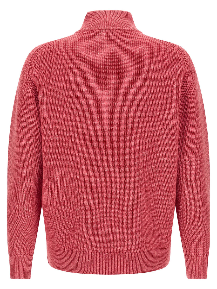 JW Anderson Half Zip Wool Cotton Knit Sweater For Men Luxury Warmth And Texture Style