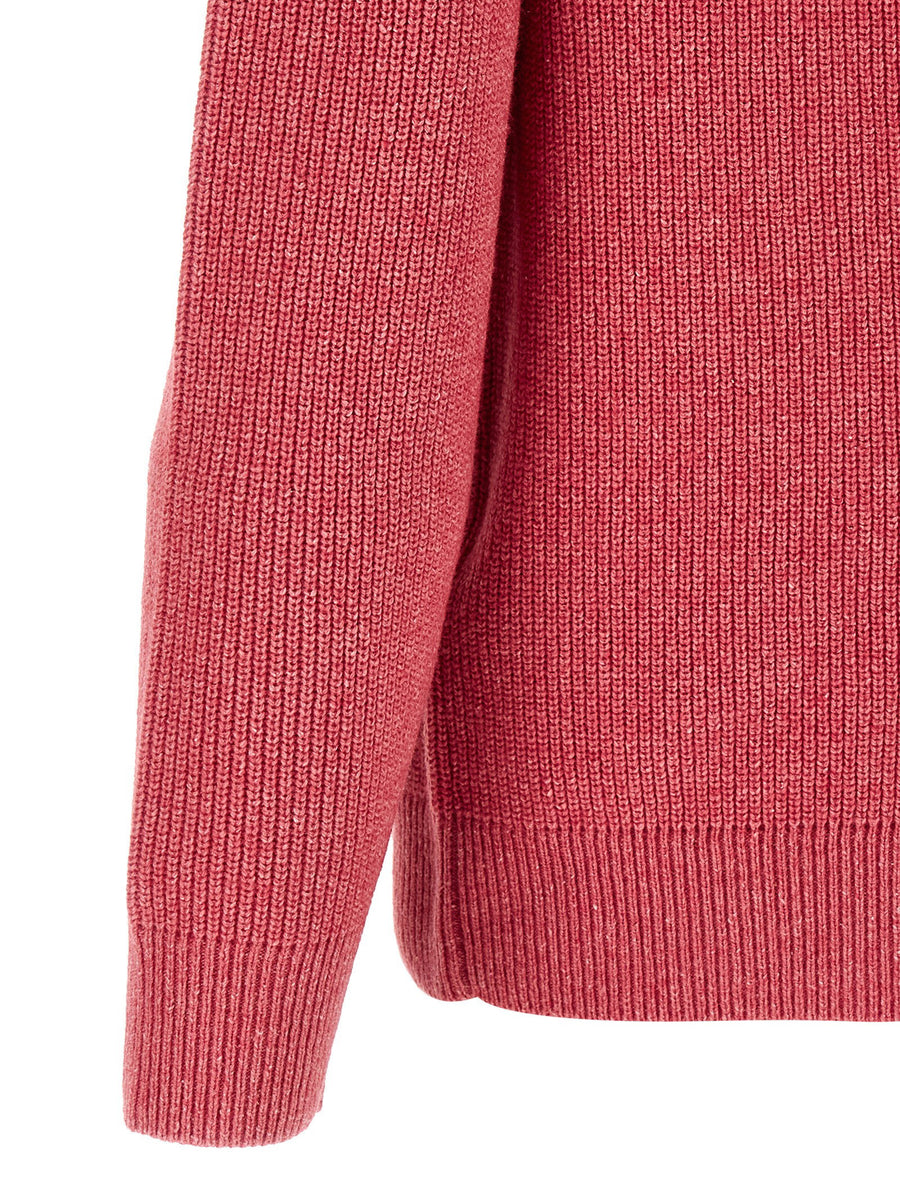 JW Anderson Half Zip Wool Cotton Knit Sweater For Men Luxury Warmth And Texture Style