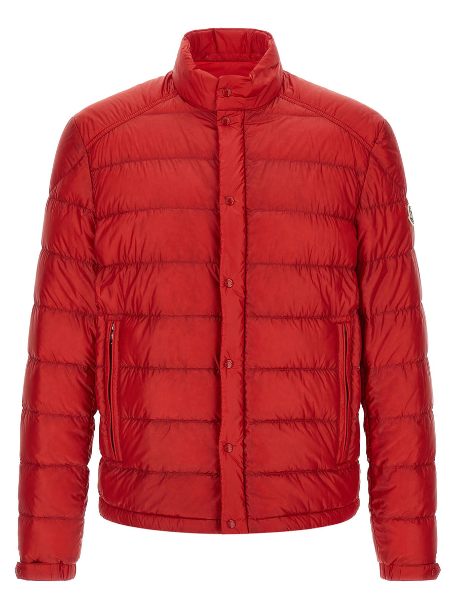 Moncler Selves Down Jacket For Men Red Quilted Boudin Insulated Luxury Outerwear