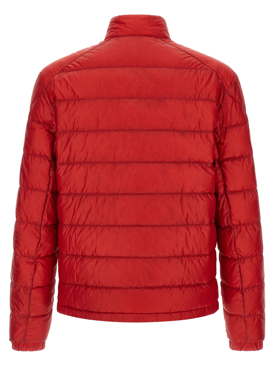 Moncler Selves Down Jacket For Men Red Quilted Boudin Insulated Luxury Outerwear