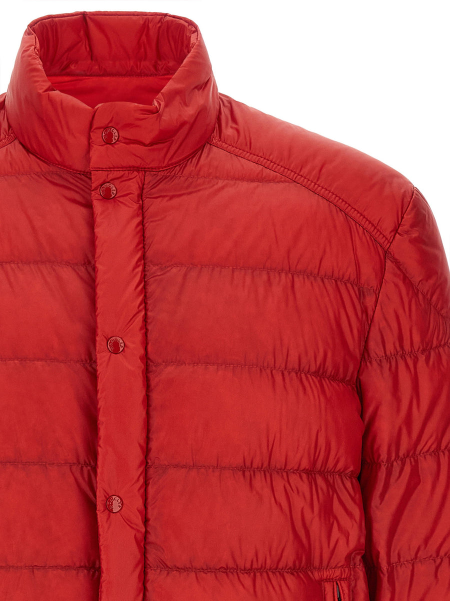 Moncler Selves Down Jacket For Men Red Quilted Boudin Insulated Luxury Outerwear
