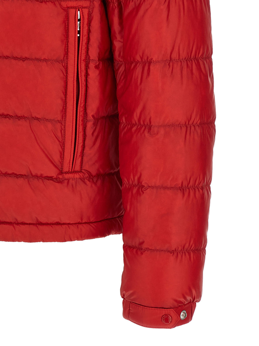 Moncler Selves Down Jacket For Men Red Quilted Boudin Insulated Luxury Outerwear