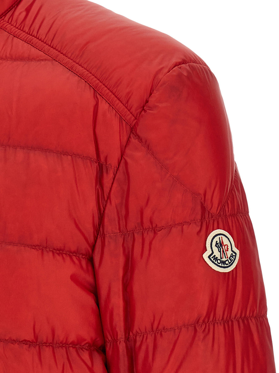 Moncler Selves Down Jacket For Men Red Quilted Boudin Insulated Luxury Outerwear
