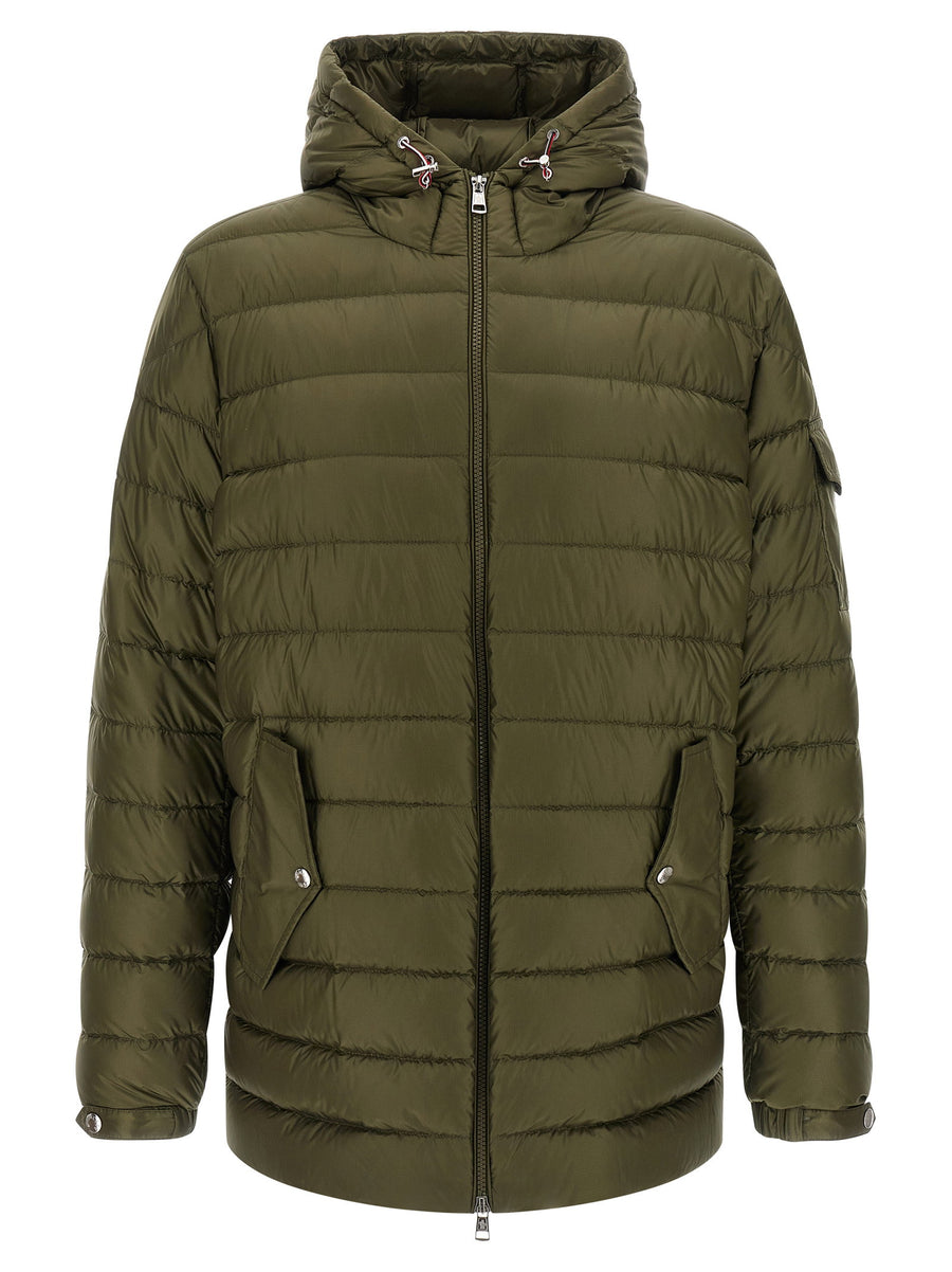 Moncler Oahu Parka For Men Warm Goose Feather Padding Durable Green Quilted Micro Ripstop Sustainable Outerwear