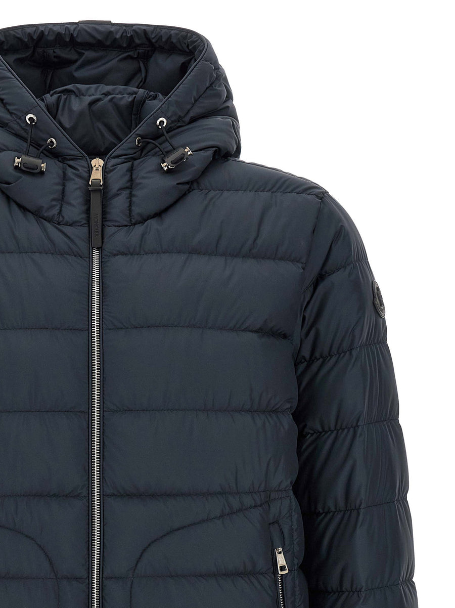 Moncler Sestriere Blue Down Jacket Polyester Luxury Outerwear