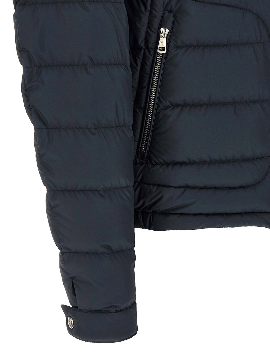 Moncler Sestriere Blue Down Jacket Polyester Luxury Outerwear