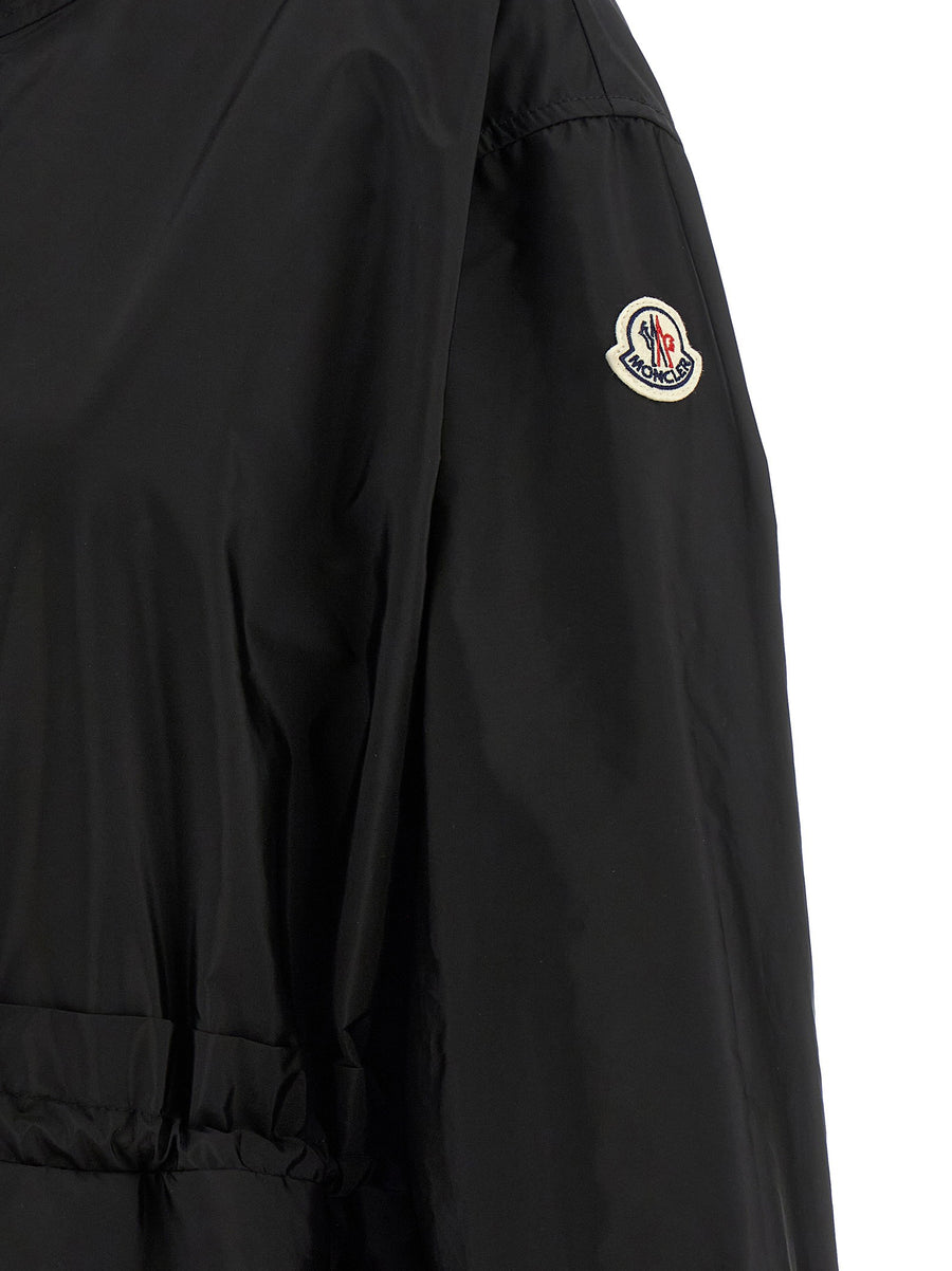 Moncler Weteau Women's Lightweight Silky Nylon Hooded Jacket With Water Repellent Finish