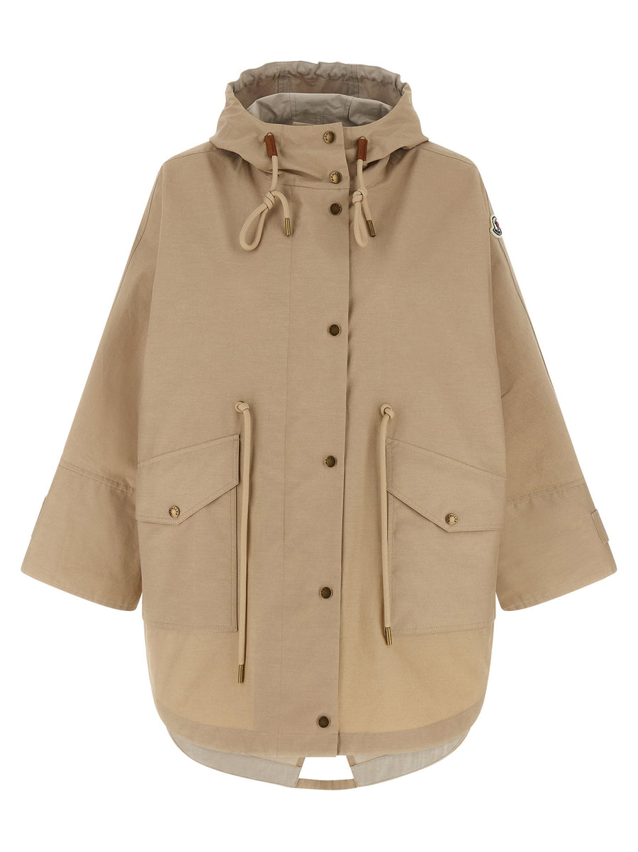 Moncler Brunnera Parka Women Water Repellent Hooded Coat Weather Ready Luxury Outerwear