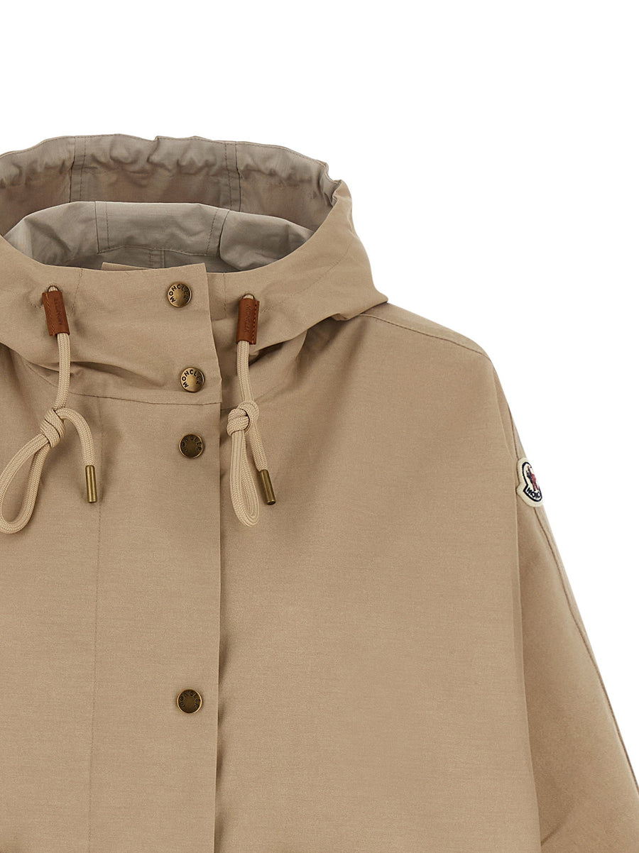 Moncler Brunnera Parka Women Water Repellent Hooded Coat Weather Ready Luxury Outerwear