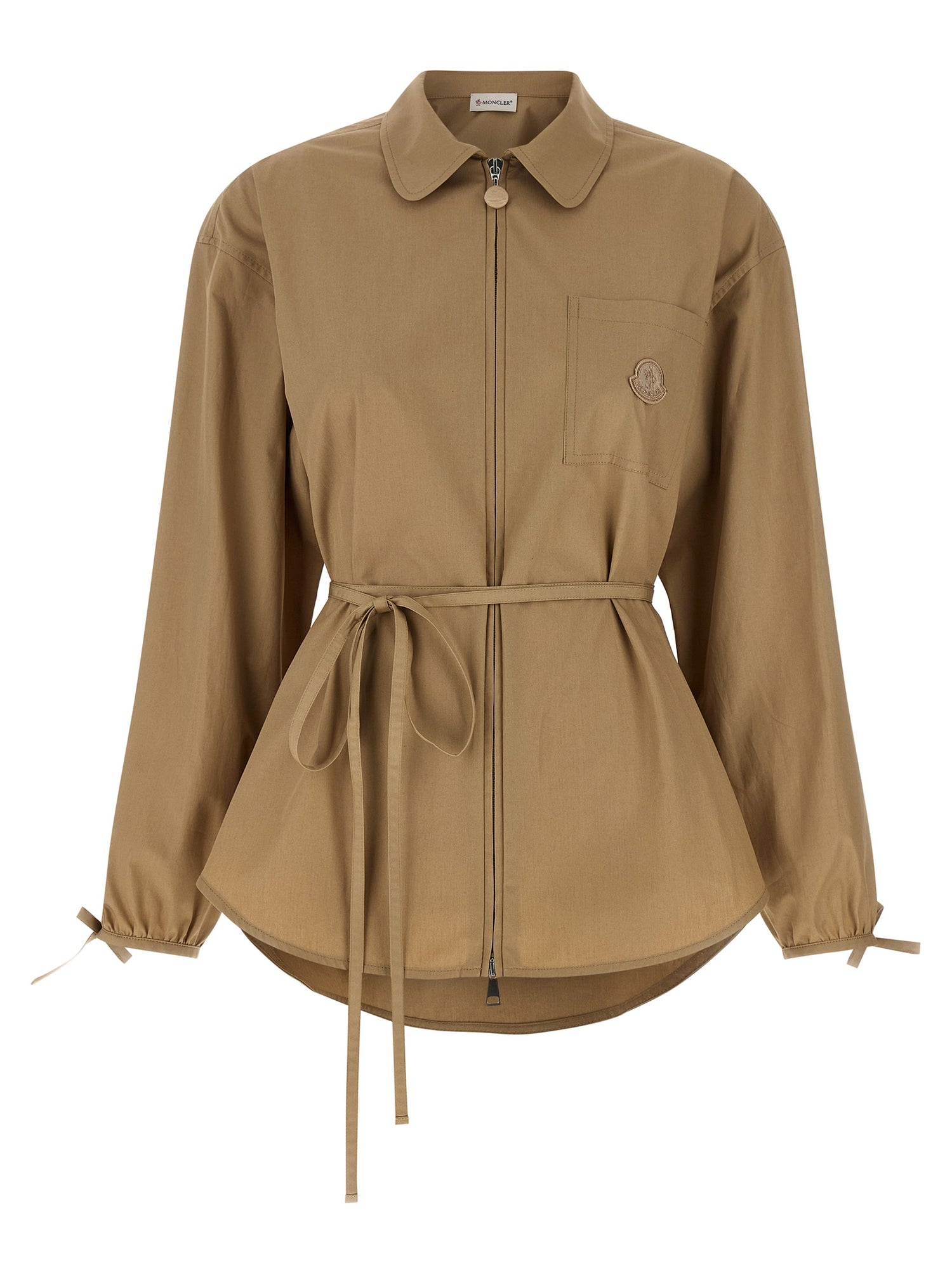 Moncler Grosgrain Logo Patch Overshirt