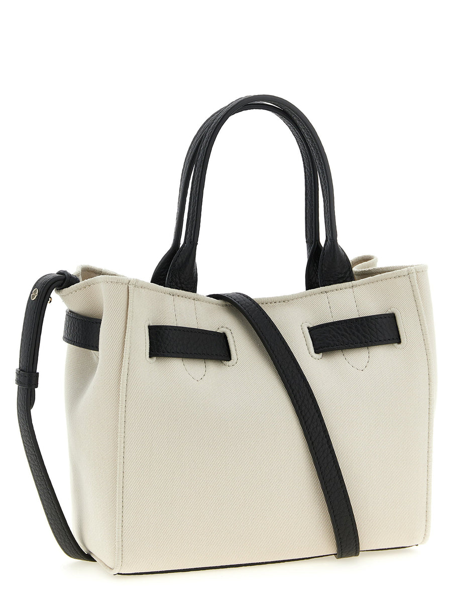 Tom Ford Audrey Shopping Bag for Women Luxury Canvas and Hammered Leather With Magnetic Closure
