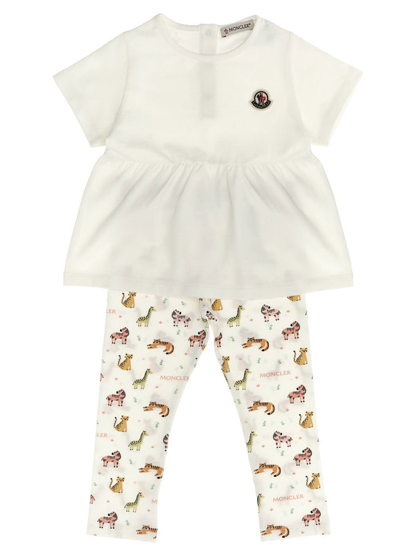 Moncler Enfant Animal Print T-shirt + Leggings Set