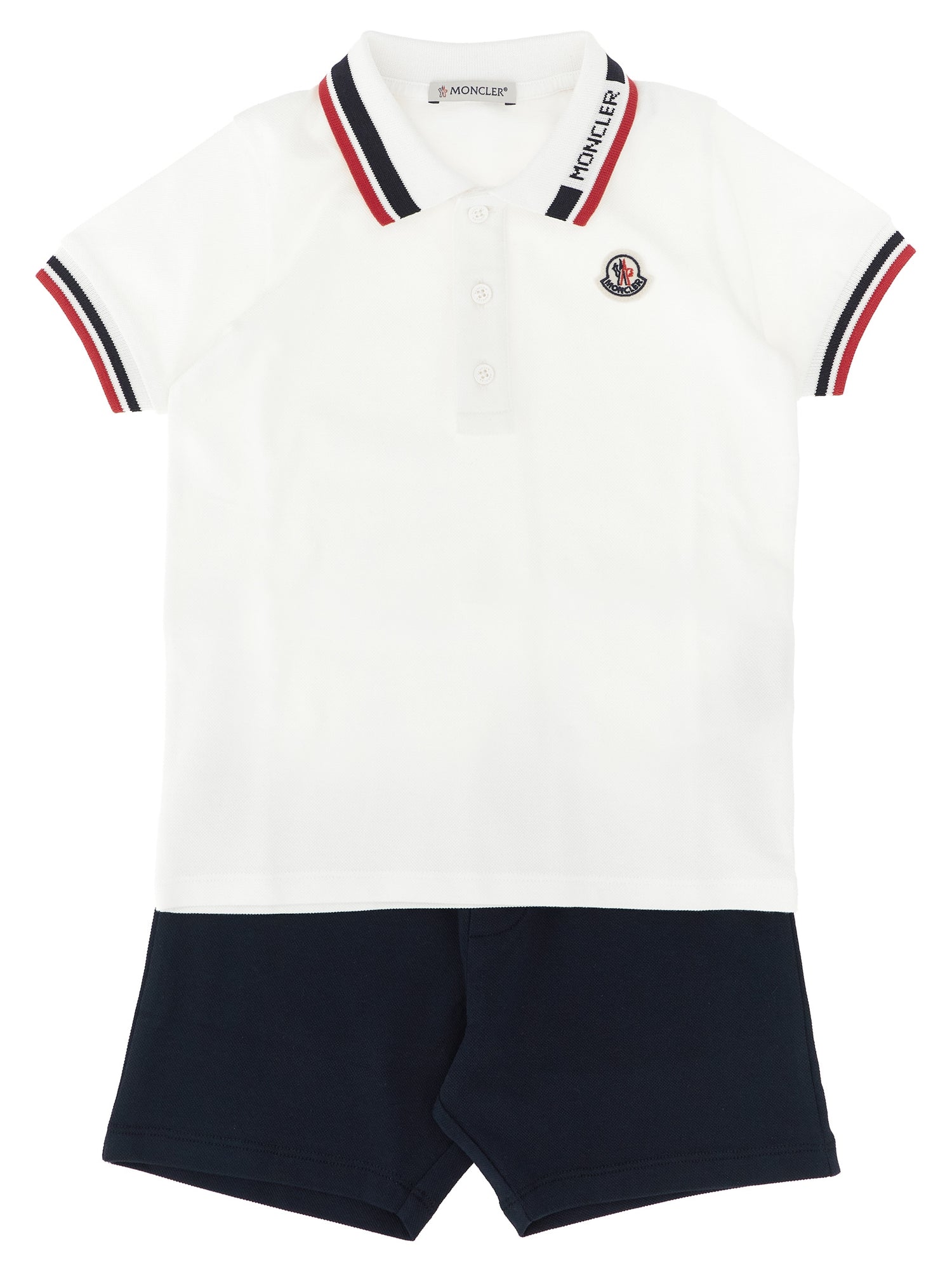 Moncler Enfant Polo Kit + Cotton Bermuda Shorts