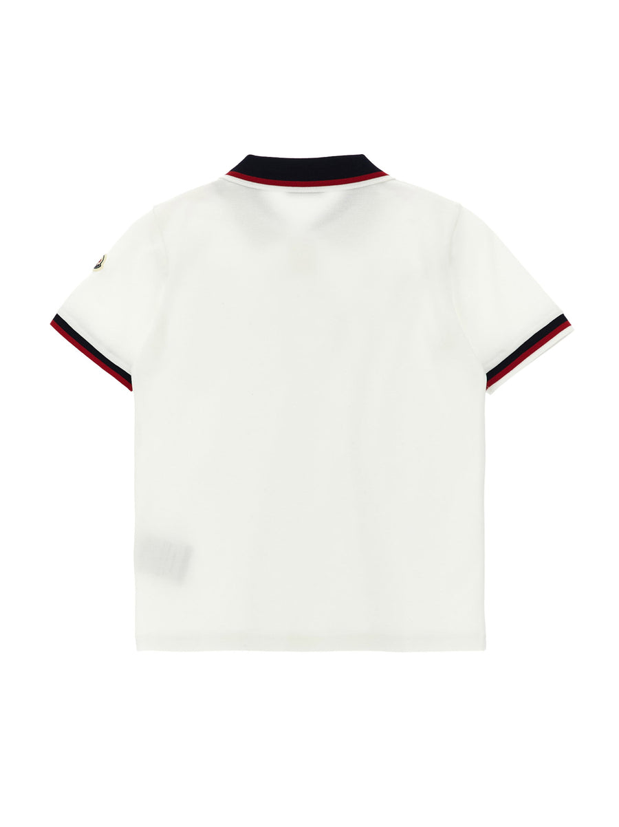Moncler Enfant Tricolor Polo Shirt