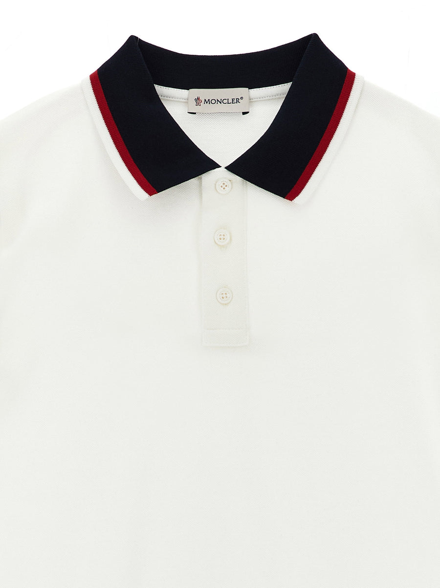 Moncler Enfant Tricolor Polo Shirt