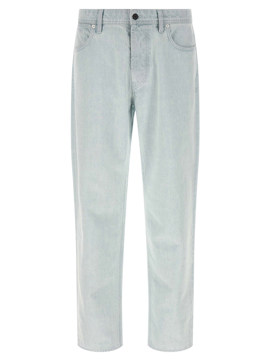 Stone Island Indigo Denim Jeans For Men Premium Organic Cotton Wide Straight Leg With Signature Logo