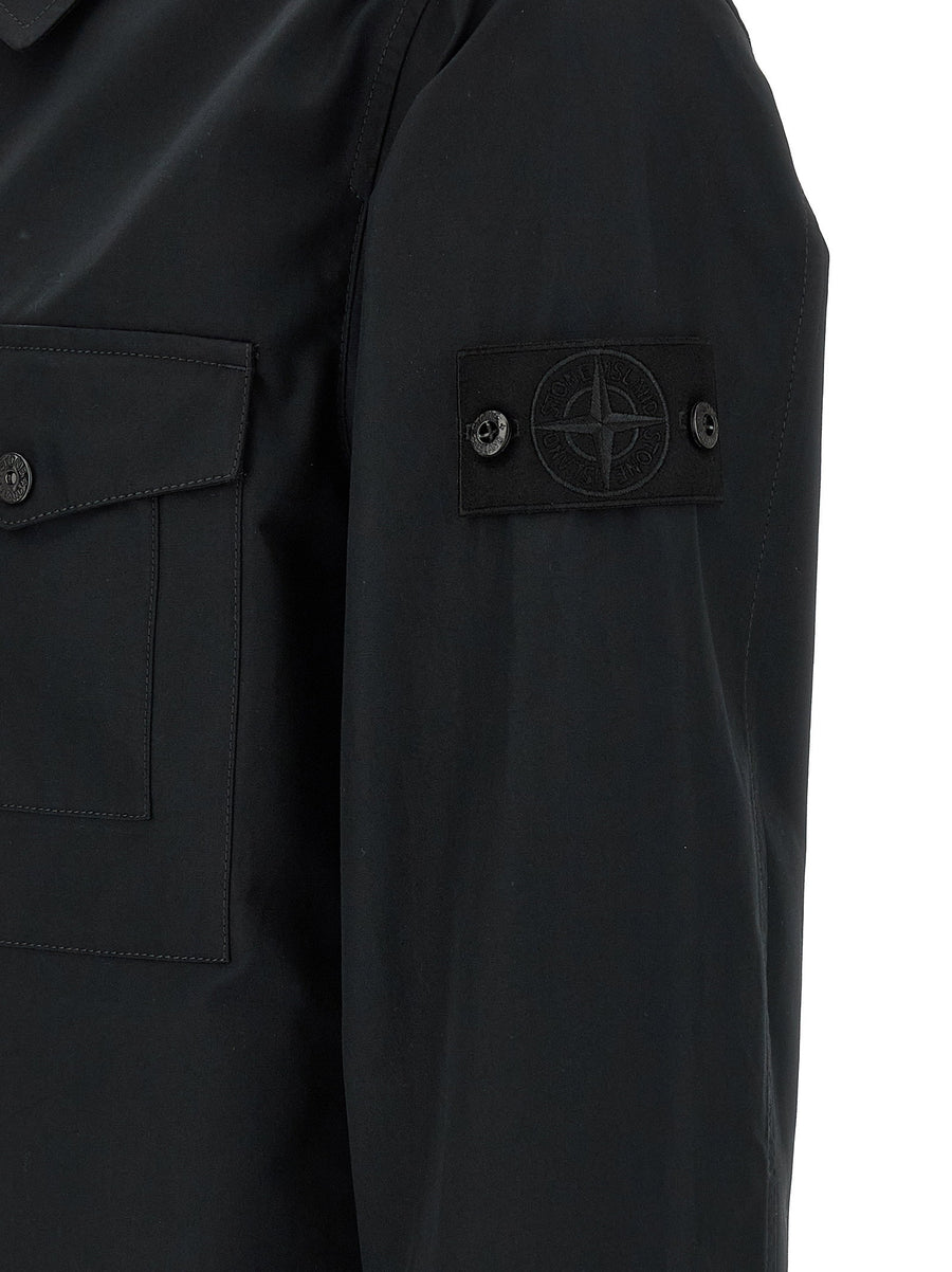 Stone Island Cotton Overshirt For Men Premium Organic Cotton Breathable Versatile Layer SS26