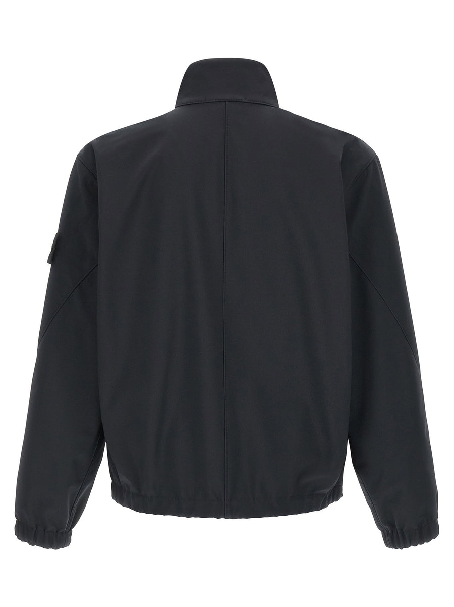 Stone Island Three Layer Technical Shell Jacket Men Blue City Ready Weatherproof