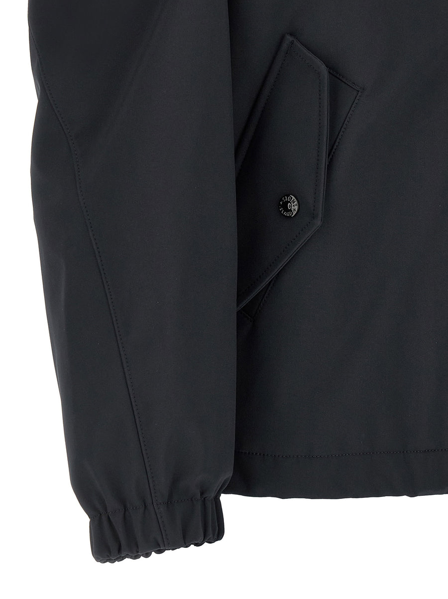 Stone Island Three Layer Technical Shell Jacket Men Blue City Ready Weatherproof