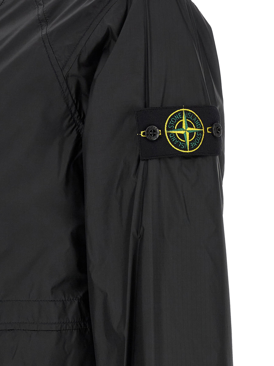 Stone Island Cordura Tech Jacket for Men Blue SS26 High Tenacity Ripstop Nylon Durable Outerwear