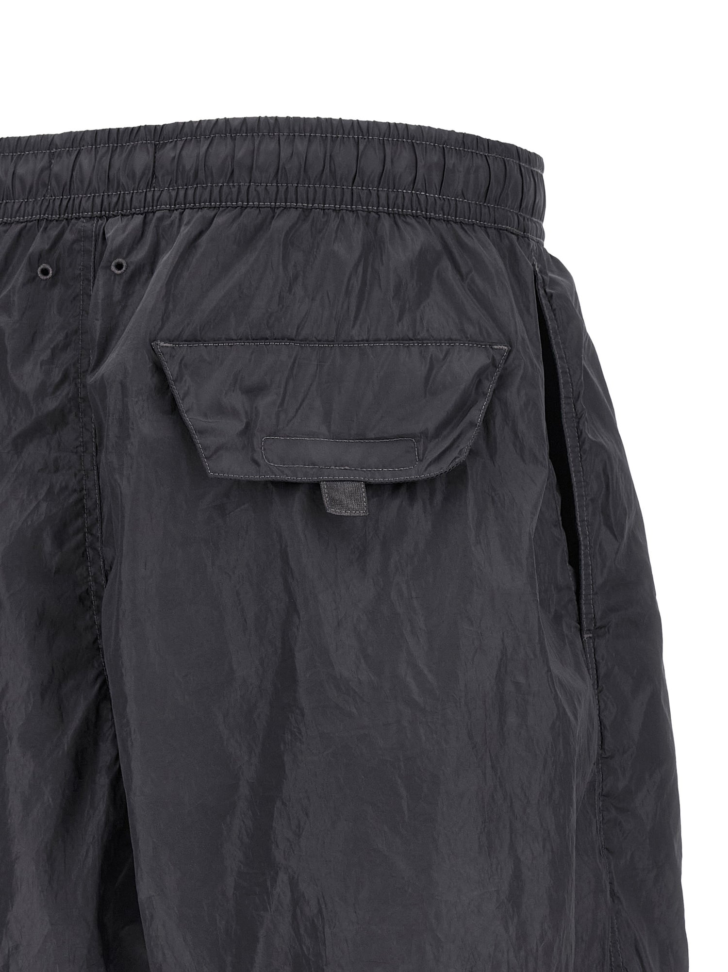 Stone Island Logo Print Swim Shorts