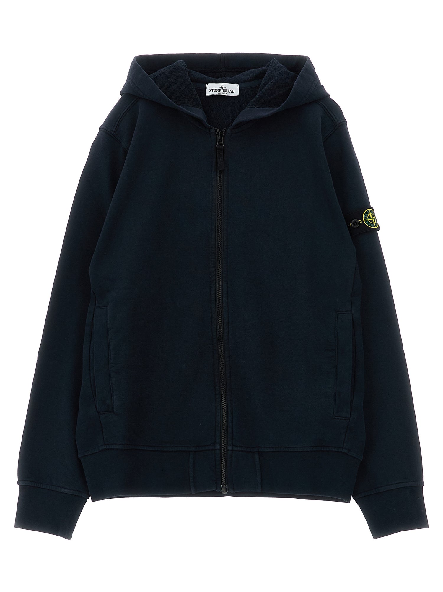 Stone Island Junior Logo Badge Hoodie