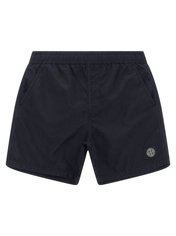 Stone Island Junior Compass Logo Swimsuit