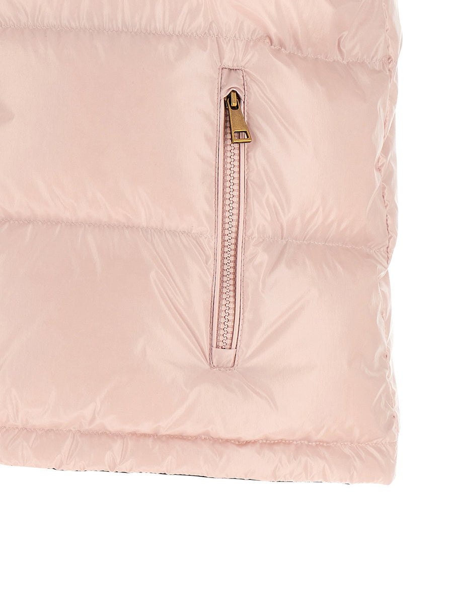 Moncler Niverolle Pink Padded Vest For Women Regular Fit Quilted