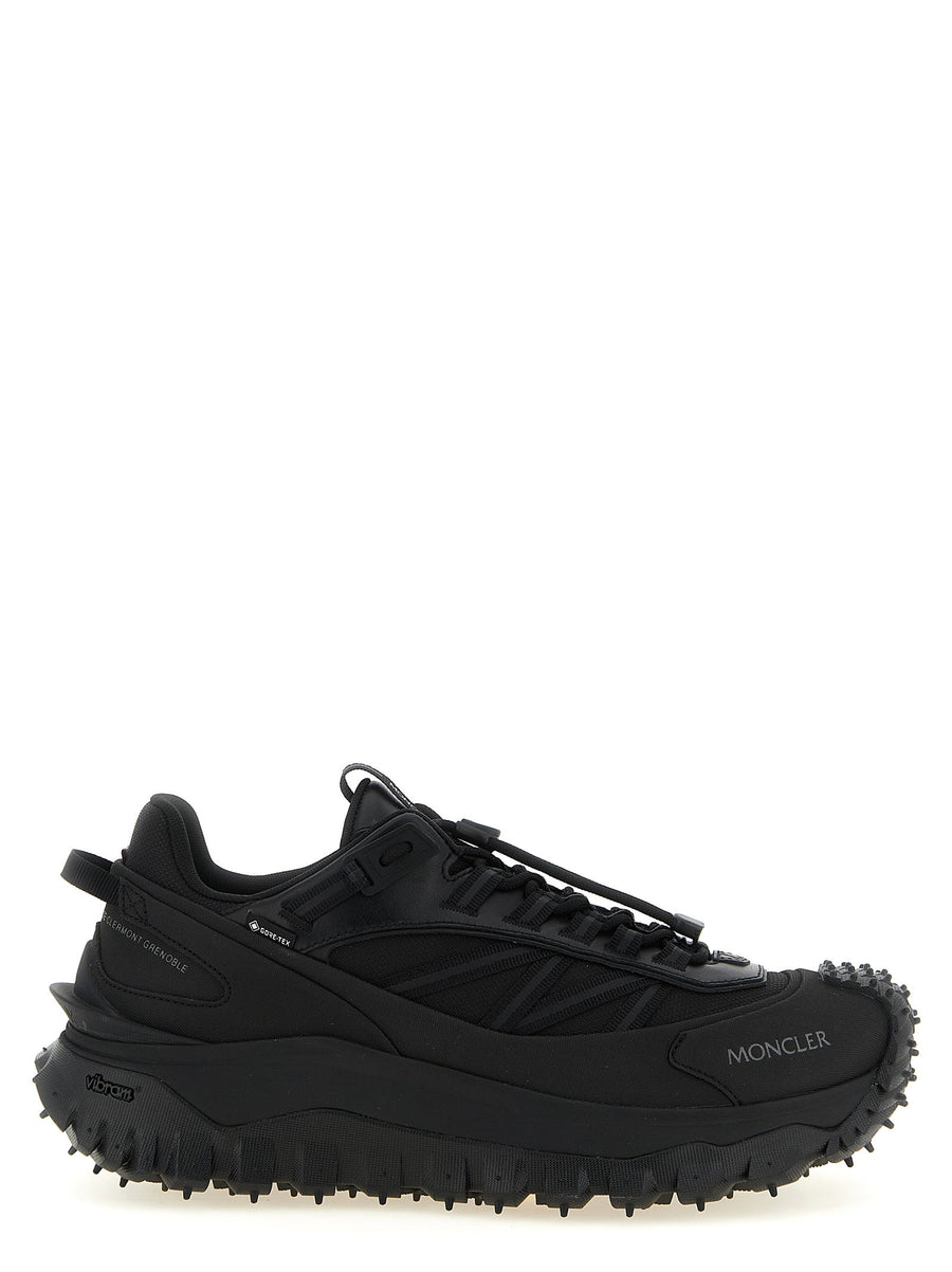 Moncler Trailgrip Gtx Sneakers for Men Black Leather Waterproof