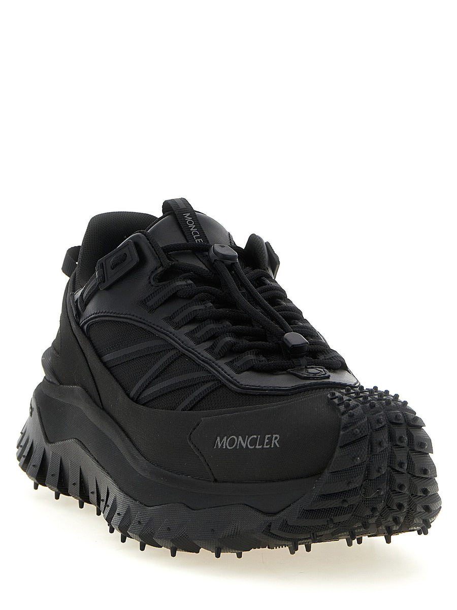 Moncler Trailgrip Gtx Sneakers for Men Black Leather Waterproof