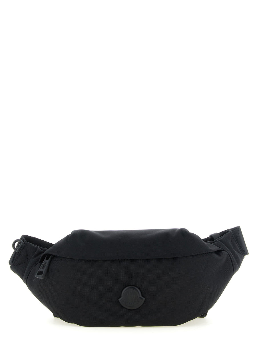 Moncler Durance Waist Bag Fanny Pack With Logo Patch Black