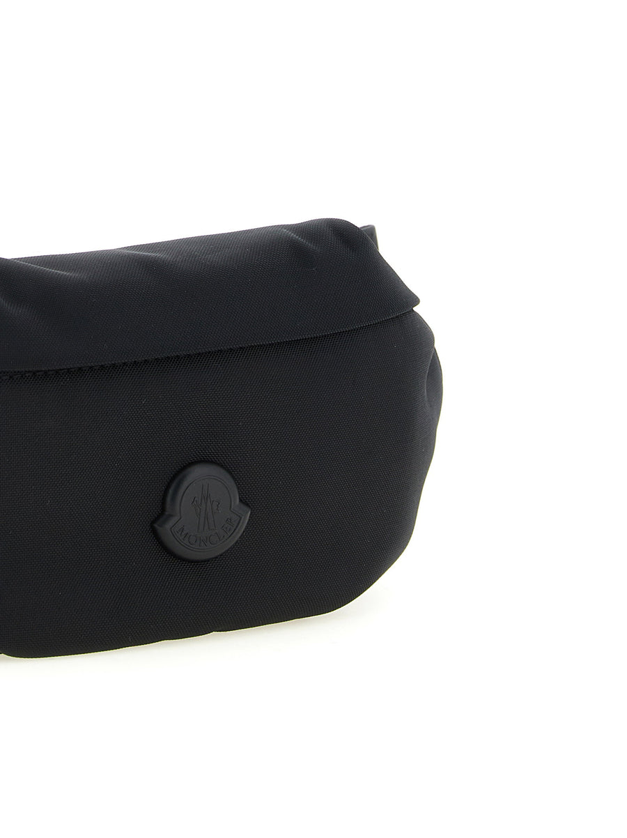 Moncler Durance Waist Bag Fanny Pack With Logo Patch Black
